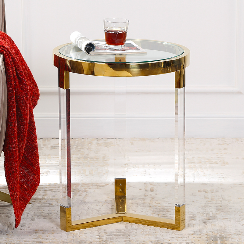table d\'appoint de luxe brosse en laiton console tablenordique table basse contemporaine
