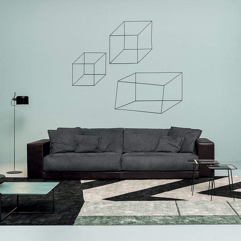 Luxury italien authentique canapés en cuir pour meubles maison salon moderne